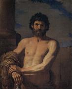 Giovanni Francesco Barbieri Called Il Guercino Hercules bust Sweden oil painting artist